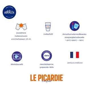 Duralex Picardie 160 ml (กล่อง 6 ใบ) แก้วน้ำ กาแฟ ชา เรียงซ้อนกันได้ ทนความร้อน