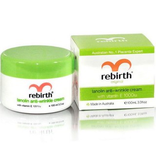 ปลอมคืนเงิน Re-birth Lanolin Anti-Wrinkle Cream with Vitamin E 100g.