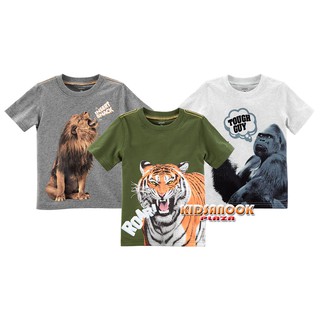 [แท้]CT355 เสื้อ Carter รุ่น Animal Jersey Tee (สำหรับเด็กอายุ 1-7 ปี) เสื้อยืด ผ้าเนื้อดี ใส่สบาย ไม่คัน