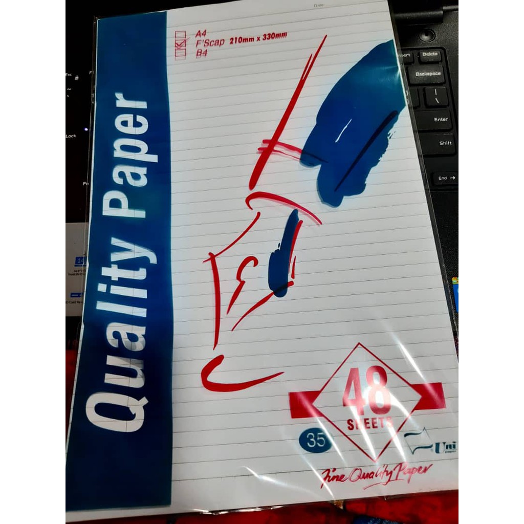 UNI PAPER QUALITY กระดาษ TESTPAD 48 แผ่น