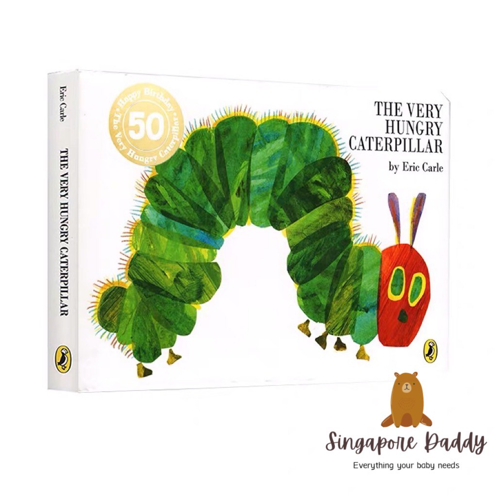 🔥The Very Hungry Caterpillar by Eric Carle📖Singapore Daddy👍English Children Board Book📖 หนังสือเด็ก📖นิทานภาษาอังกฤษ