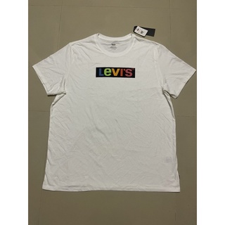 LEVIS เสื้อยืดคอกลมผู้ชาย Graphic สีขาว ราคาป้าย 990 บาท ขนาด XXL อก 48 นิ้ว เสื้อยืดแขนสั้น ใหม่ ของแท้