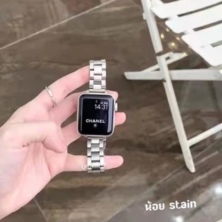 น้อยstain สายเหล็ก สำหรับ watch สาย watch ultra11 10 9 8 7 se 6 5 4 3 40/45/44/46mm บุคลิกภาพ สายนาฬิกา smart watch