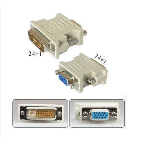 หัวแปลง DVI 24-1 เป็น VGA DVI TO VGA
