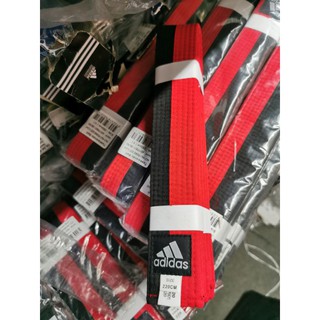 สา​ย​คาดเอวเท​ควันโด​ ดำ-แดง​ ยี่ห้อ​ adidas (แจ้งขนาดสายที่ต้องการในแชท)