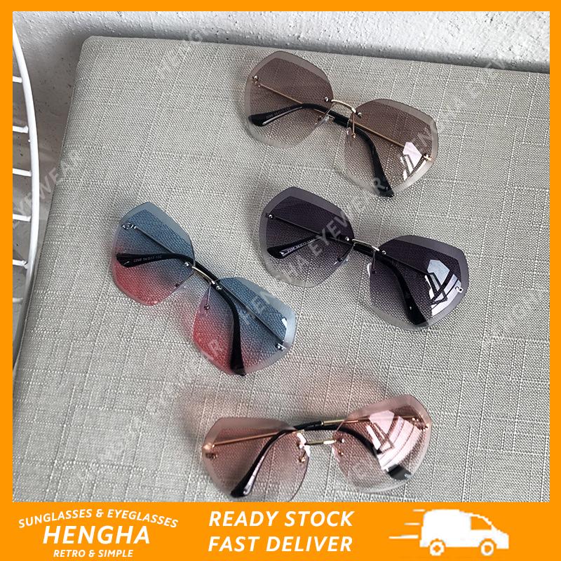 【HENGHA】【ผู้หญิงแว่นตากันแดด】INS แว่นกันแดดแฟชั่นสีแคนดี้สไตล์ผู้หญิง / ผู้ชาย