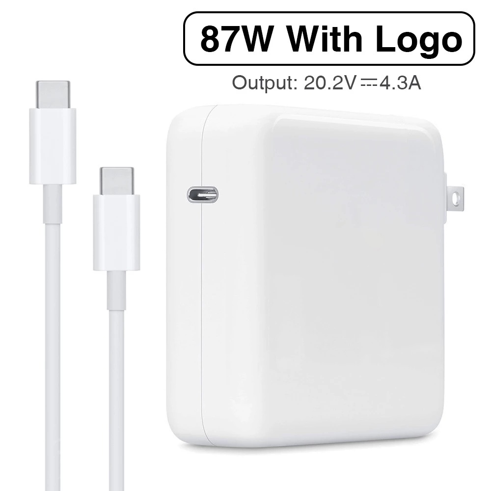 ที่ชาร์จ87W USB C Laptop Power Adapter for Mc Book Pro/Air come with USB 2M C to C Charge Cable US P