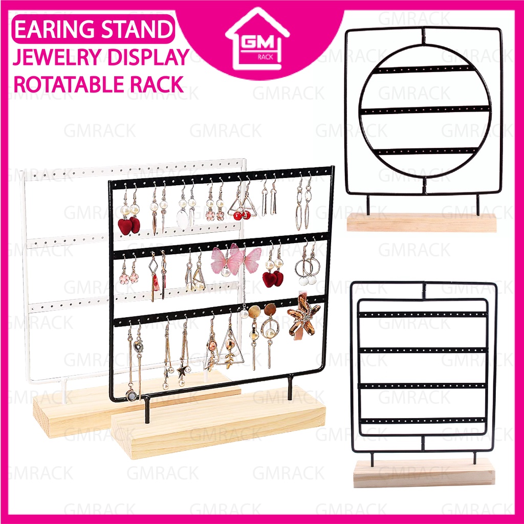 [GMTRACK] EARING DISPLAY STAND ROTATABLE EARING ORGANIZERS DISPLAY RACK