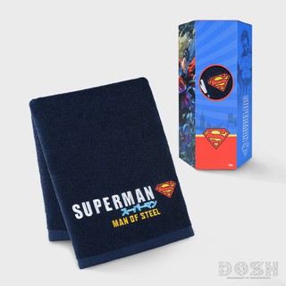 DOSH TOWEL SUPERMAN ผ้าเช็ดตัว  สีน้ำเงินเข้ม ขนาด27x54นิ้ว ESMW5000-NV