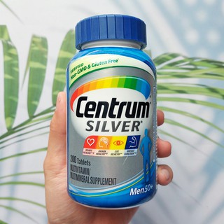 เซนทรัม วิตามินรวม สำหรับผู้ชาย Centrum® Silver® Men 50+ Multivitamin &amp; Minerals 200 Tablets