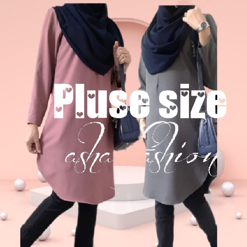 BLOUSE MUSLIMAH PLUS SIZE ใหม่ ARIVAL SIZE 4XL 5XL 6XL 7XL 8XL