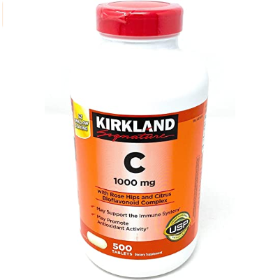 [Kirkland] อาหารเสริมวิตามินซี  500 เม็ด