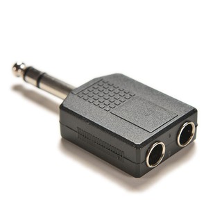 6.35mm plug to 2*6.35mm stereo jacks Audio and video connector of audio line