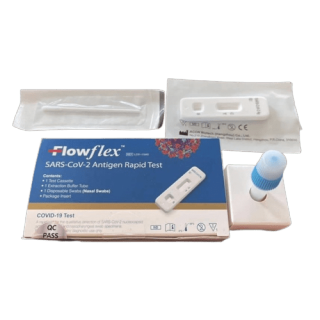 Flowflex ชุดตรวจโควิค ATK ACON Flowflex (1 กล่อง1เทส) แบบจมูก กล่องสีน้ำเงิน