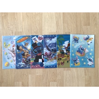 ✨สินค้ามือหนึ่ง✨ เเฟ้มเเบบกาง Stitch/ Marie (Disney store japan🪄✨)