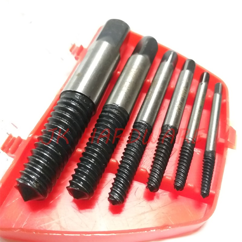 ชุดถอนน็อตเกลียวซ้าย 6 ชิ้น ถอนน็อตขาด Screw Extractor Set 6 PCS