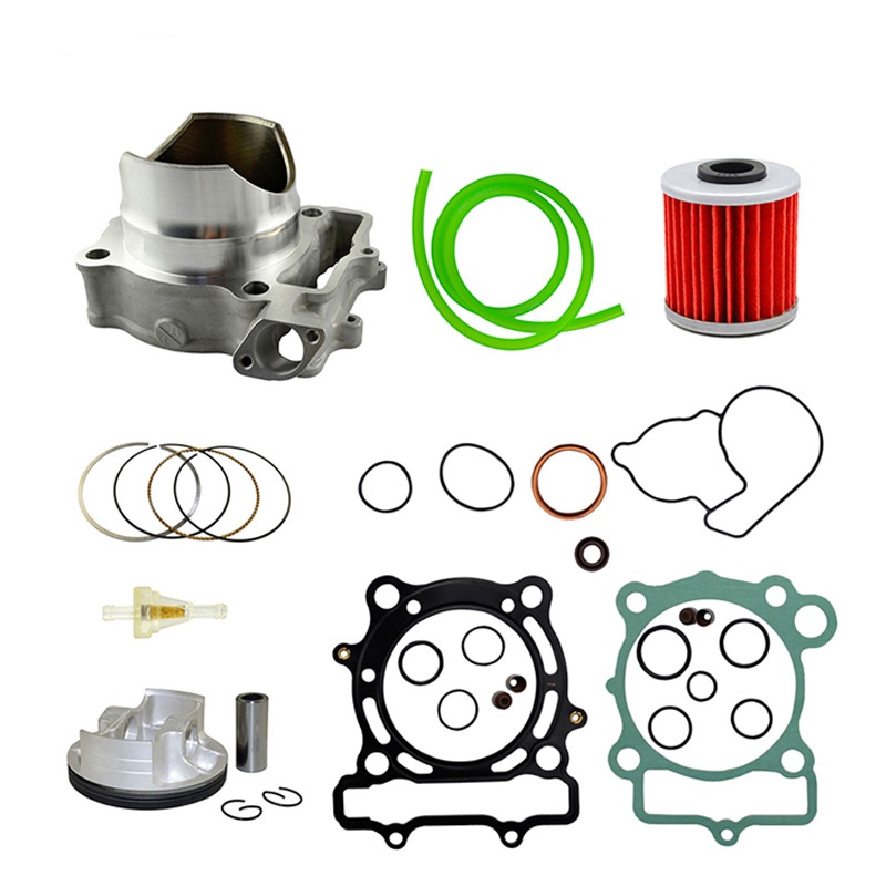 STD 77mm Air Cylinder Block & Piston & Rings &Oil Tube & Oil Filter & Fuel Filter Kit For KAWASAKI K