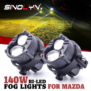 Sinolyn Bi ไฟตัดหมอก LED ไดโอด PTF อุปกรณ์เสริม สําหรับ Mazda 6 Mazda 2 3 5 CX7 CX5 Axela MX5