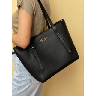Prada​ leather​ tote