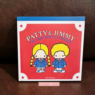 สมุดฉีก Sanrio Characters Retro Collection แบบ Patty &amp; Jimmy ขนาด 9.5 x 9.5 x 1 ซม. มี 4 ลาย รวม 100 แผ่น