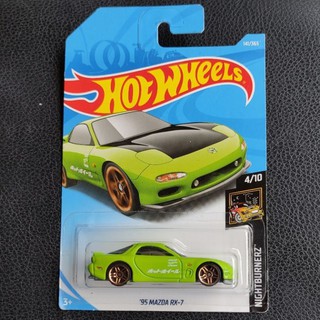 hot wheels Mazda RX7 สีเขียว