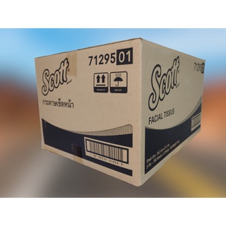 เนื้อกระดาษเช็ดหน้าแบบเติม ขายยกลัง 12 ห่อ SCOTT Premium Long Facial Tissue Refill 2 Ply 700s x 12 Pack ของแท้ SCOTTY