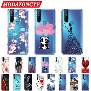 เคสสำหรับ VIVO V15 เคสซิลิโคน Soft Back Cover VIVOV15 V 15 Case Painted Silicone เคส