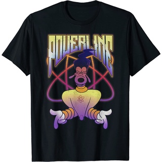 เสื้อยืดผ้าฝ้ายพรีเมี่ยม เสื้อยืด พิมพ์ลายโลโก้ Disney A Goofy Powerline สําหรับผู้ใหญ่