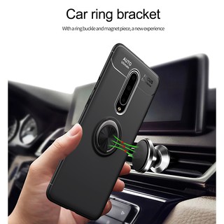 เคส OnePlus 8T Case One Plus Nord N10 N100 5G 8 9 Pro Back Cover Metal Finger Ring Car Holder Stand Magnetic Bracket Soft TPU ซองมือถ เคสเคสมือถือกันกระแทกพร้อมแหวนนิ้วสําหรับ Oneplus9 Oneplus8 Oneplusnord Oneplus8t ซองมือถ