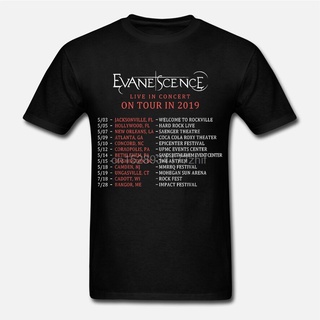 [S-5XL]เสื้อยืด พิมพ์ลาย Evanescence Live In Concert On Tour สําหรับผู้ชาย