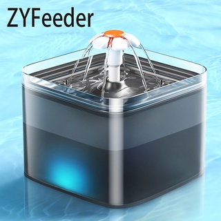 【โปรโมชั่น】ZYFeeder เครื่องกรองน้ําพุอัตโนมัติ LED 2 ลิตร สําหรับสัตว์เลี้ยง แมว