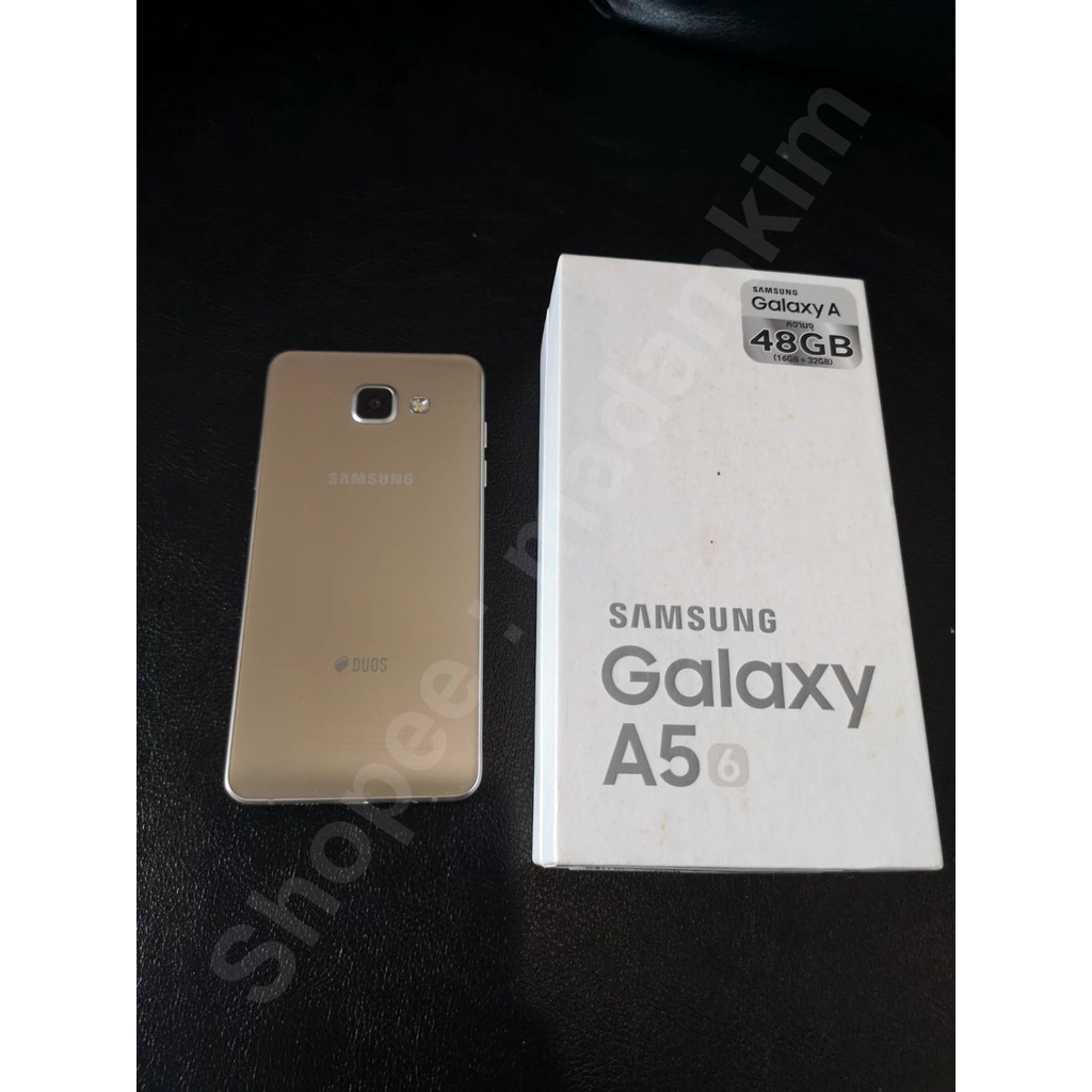 (ส่งเร็ว) ใหม่กริ๊บแสกนนิ้วได้ แถมเคสให้เยอะมากๆ Samsung galaxy A5 2016 4G LTE 16GB (Gold)