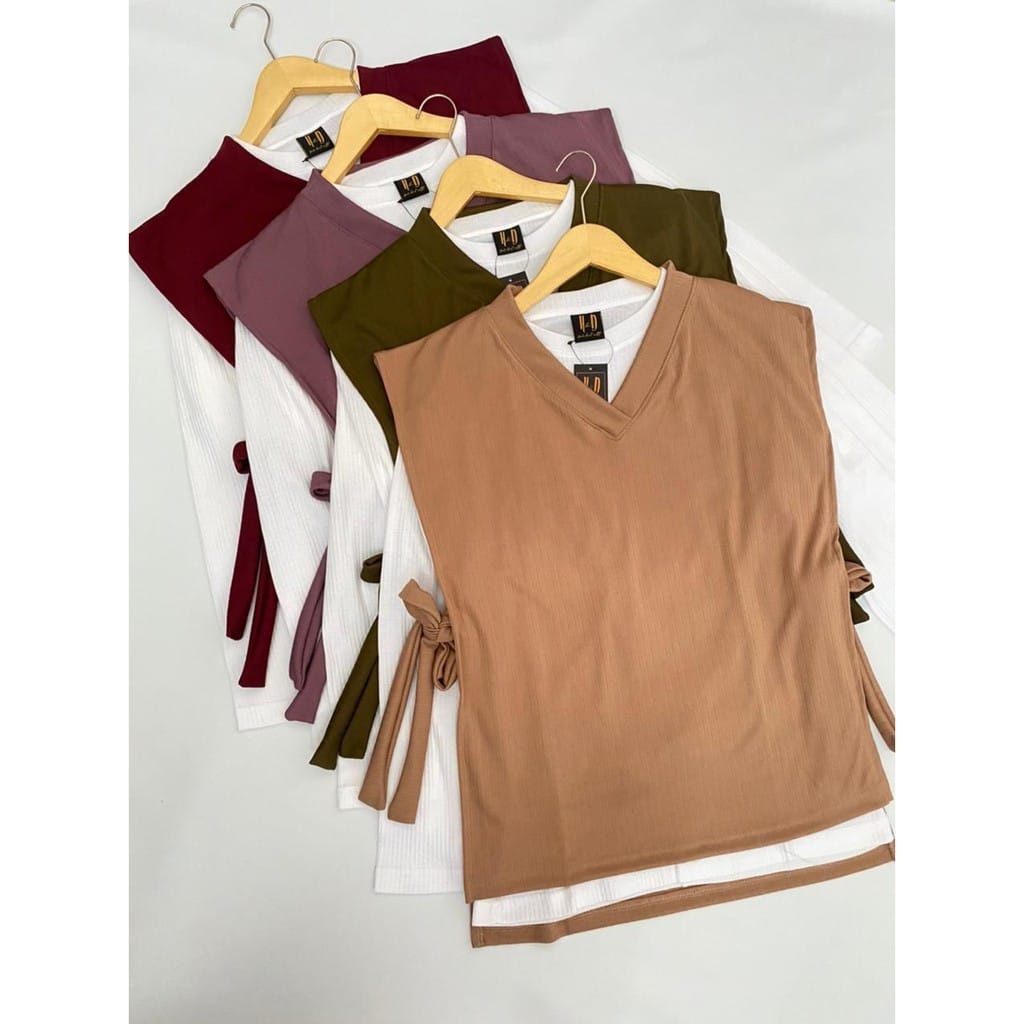 Weijia Fashion Outer MIKZE / Milana RIB Vest / Womens Outer / Outer / Plain Womens Outer / Womens Ou