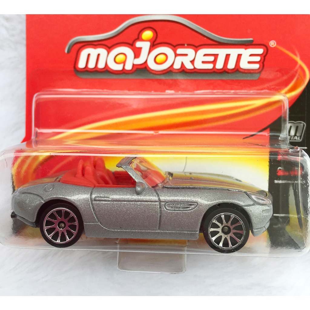 Majorette BMW Z8 - Red Seat - Silver Color /Wheels 10S /scale 1/57 (3 inches) Short package