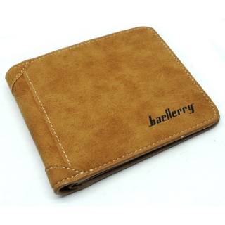 Rhodey Baellerry กระเป๋าสตางค์ผู้ชายวัสดุหนัง Nubuck - D1166 - สีน้ําตาลสีขาว