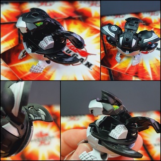 SUPER RARE !! บาคุกัน เอวหมุน 360 องศา AUTH Bakugan Metal Black Silver Eagle Power 880G