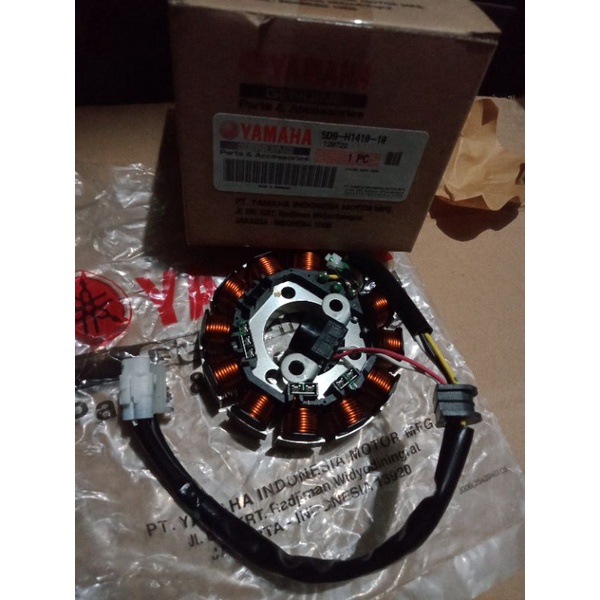 Original Yamaha Spull Assy Vega ZR 12 Coil Stator Comp Vega ZR Original 5D9-H1410-10