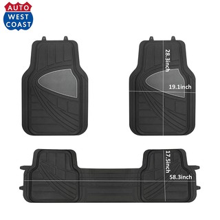 Heavy Rubber Floor Mats All Weather ถาดยางปูพื้นรถยนต์ สามารถตัดขอบให้เข้ากับรถคุณได้