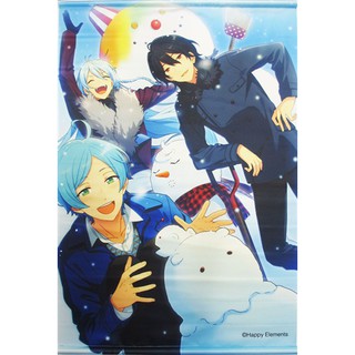 [ส่งจากญี่ปุ่น] Hibiki Wataru &amp; Sakuma Rei &amp; Shinkai Kanata Ensemble Stars A2 Tapestry Goods L00980345