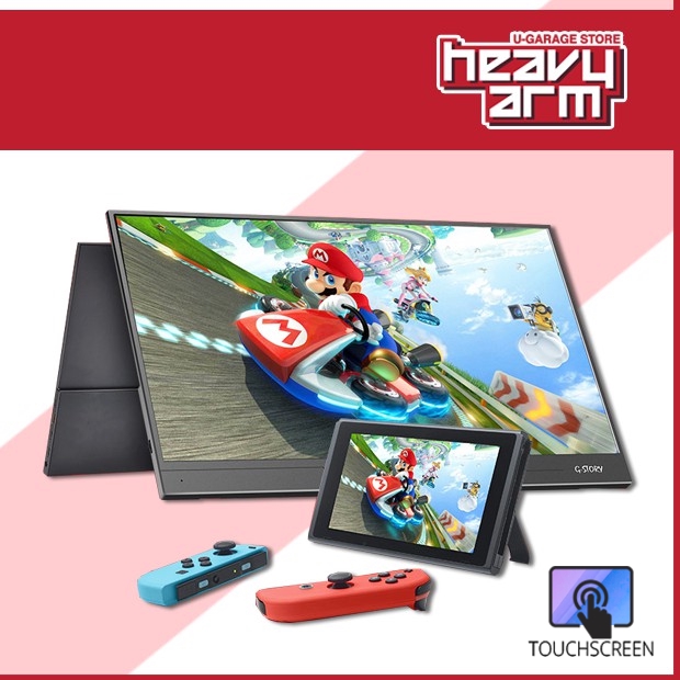 Ps4 Switch Portable Gaming Monitor Touch Screen 15 6 Fhd 1080p Hdr Gstory Console Monitor G Story Ultra Slim Shopee Thailand