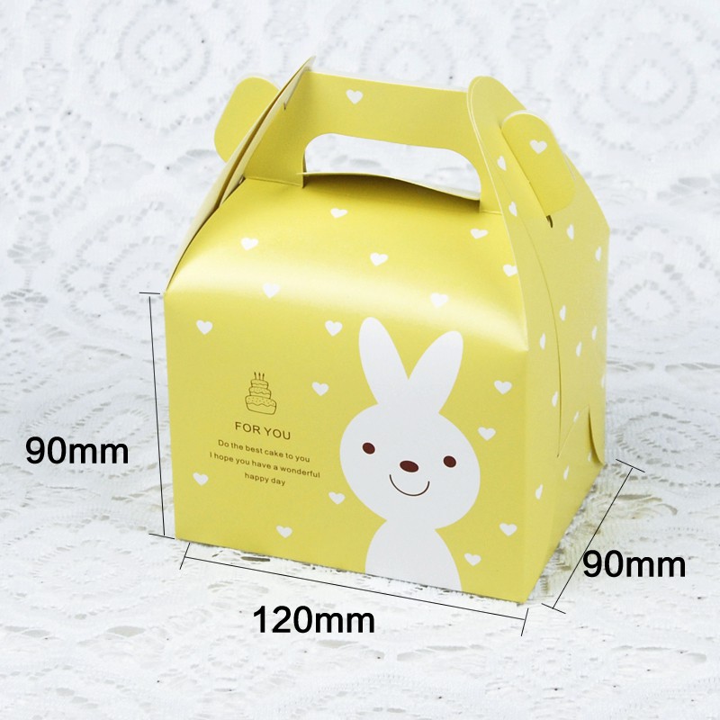 (ซื้อ9 แถม 1)กล่องเค้ก กล่องขนม ลายการ์ตูนน่ารัก 10 ชิ้น - รูปที่ 3