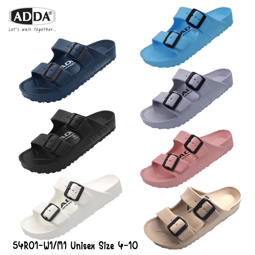 🔥พร้อมส่ง🔥รุ่นยอดนิยม🔥 Adda 54R01 W1/M1 แท้💯% รองเท้าแตะ Unisex Adda ไซส์ 4-10