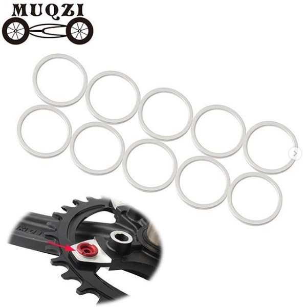 5 ชิ้น 8 มิลลิเมตรจักรยาน Chainring Spacer แหวน/เครื่องซักผ้า Chainring Spacer แหวน
