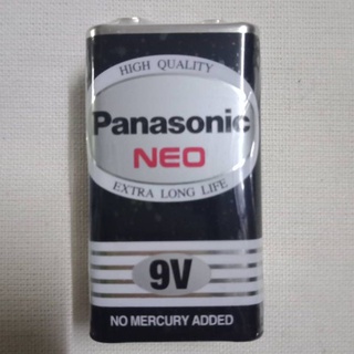 ถ่าน 9v พานาโซนิค แบตเตอรี่ Normal battery Panasonic 9V 6F 22NT (1 piece/pack) ถ่านธรรมดา Panasonic 9V