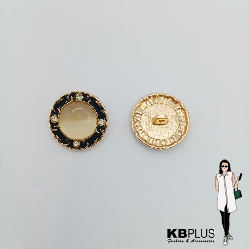 กระดุมซิงค์สอย กระดุมแฟชั่น 23mm No.126666-680 (3ชิ้น)
