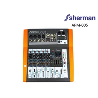Power Mixer (แอมป์ที่มีมิ๊กในตัว) Sherman APM-005 Mixer