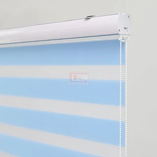 Magic Screen DIY (D6) ม่านม้วน ดิมเอ้าท์ เมจิกสกรีน มู่ลี่ ดูโอสกรีน ซีบร้าไบลนด์ Zebra Blind ม่านหน้าต่าง 2 ชั้น โซ่ดึง