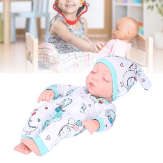 HappyTime BabyToy Reborn Baby Dolls Sleeping Full Body Realistic Soft Washable Mini Lifelike Toy with Clothes