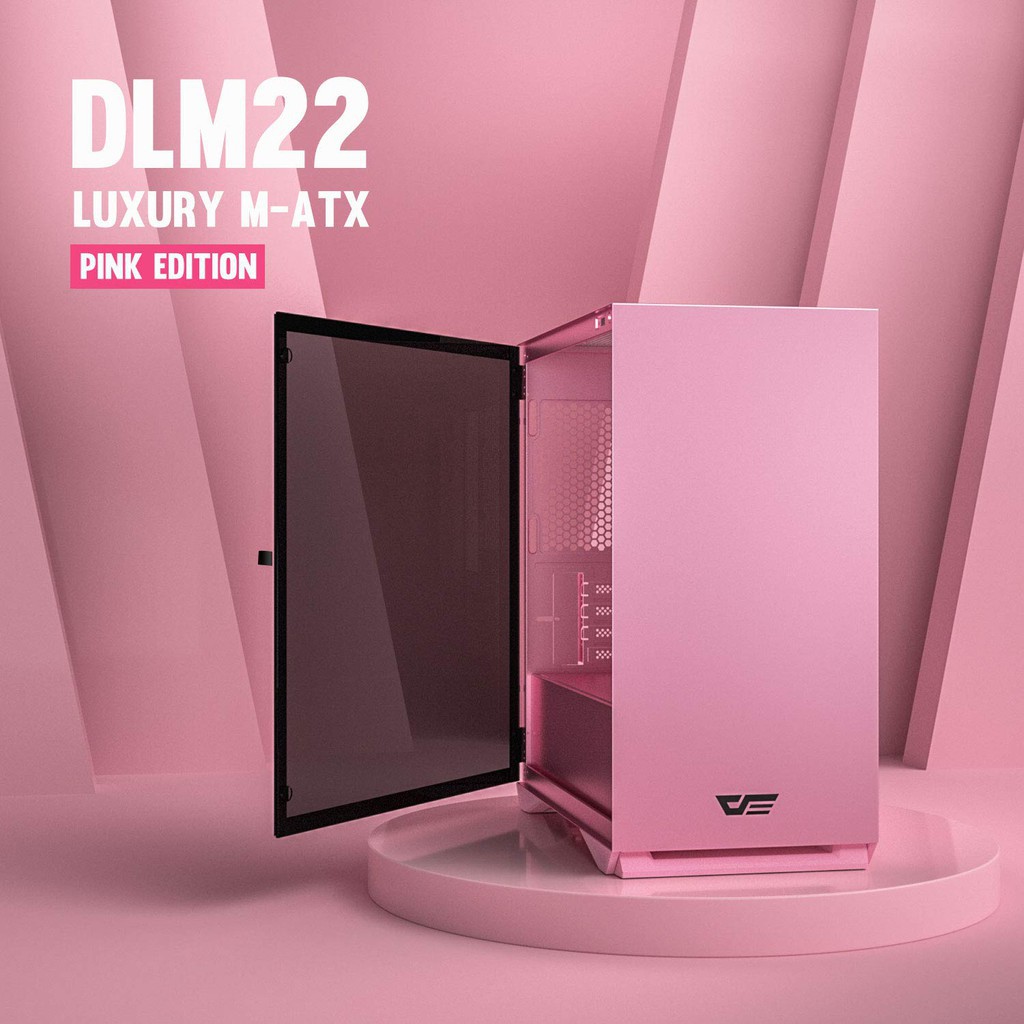 เคส DARKFLASH DLM22 PINK MATX MicroATX ชมพู