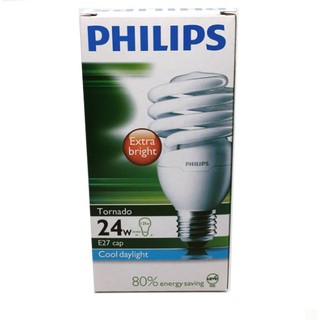 หลอดทอนาโด หลอดเกลียว ฟิลลิปส์ 24 วัตต์ เดย์ไลท์ Philips